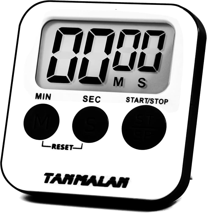 Tanmalan Kitchen Timer for Cooking Loud Alarm, Large Display, Auto Memory Loud - Image 2