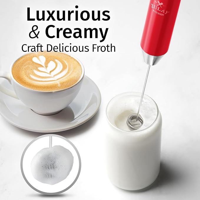 Zulay Kitchen Rechargeable Milk Frother Handheld Lux - Image 2
