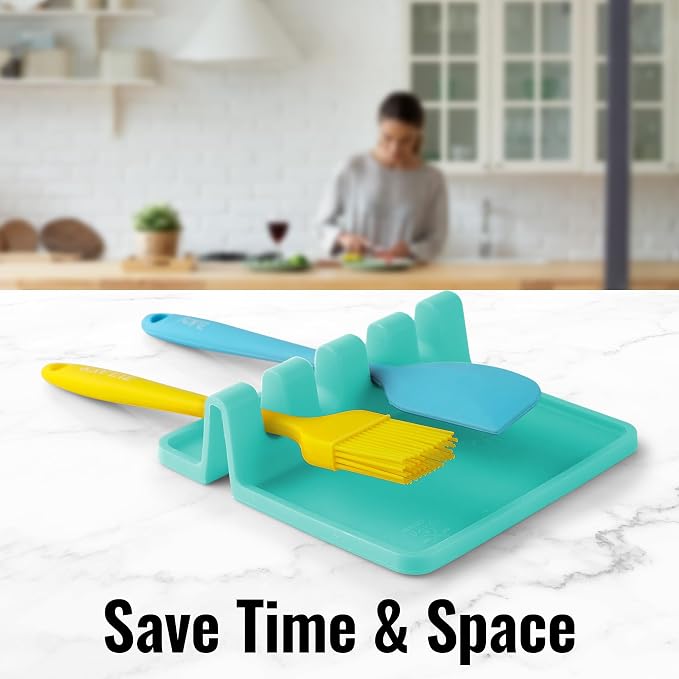 Zulay Kitchen Silicone Utensil Rest - Image 7