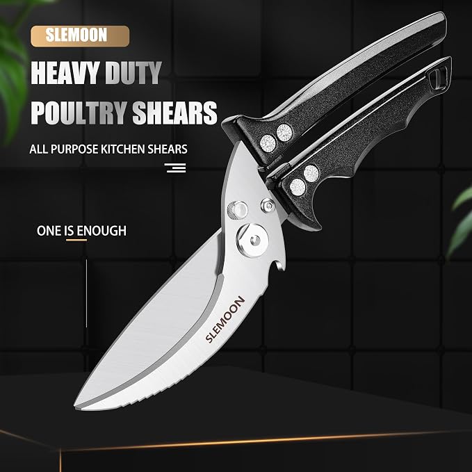 Heavy Duty Poultry Shears Meat Cutting Dishwasher Safe and Food Stainless - Image 2