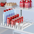 Drink Organizer for Fridge, Self Pushing Fridge Drink Organizer, Automatic by IBORING