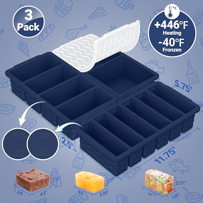 3-Pack Silicone Freezer Trays - Image 6