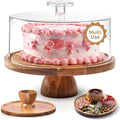HOMESPHERE Acacia Wood Cake Stand by Homesphere