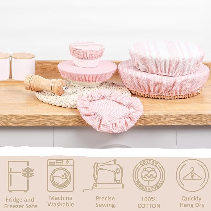 Reusable Bowl Covers, 5 Size Stretch Cloth Bowl Covers - Image 2