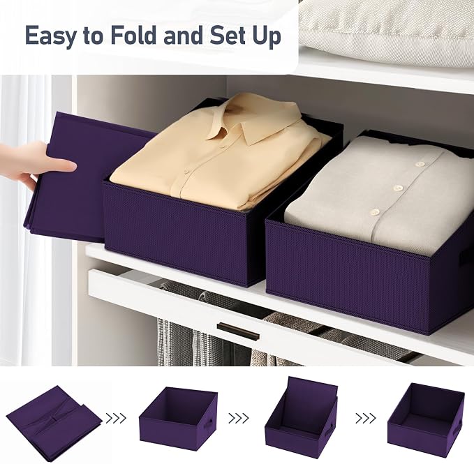 DIMJ Closet Storage Bins 6 Pack - Image 3