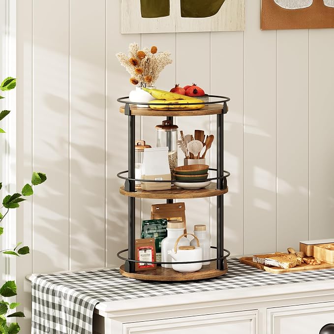 YATINEY 3-Tier Lazy Susan Organizer, Rotating Spice Rack, Spinning Organizer - Image 8