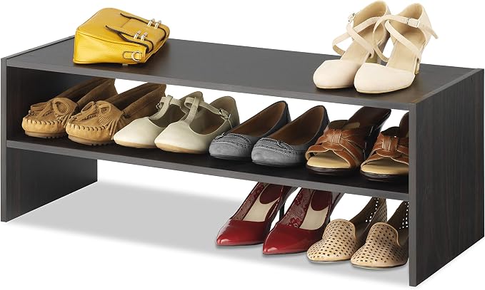 Whitmor Stackable 2-Tier Shoe Shelf, 31 inch - Image 4