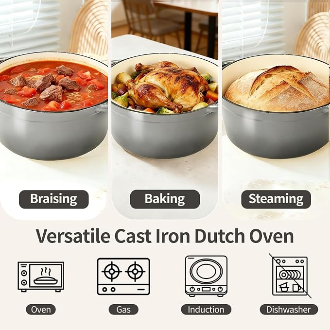 Enameled Cast Iron Dutch Oven - Image 8