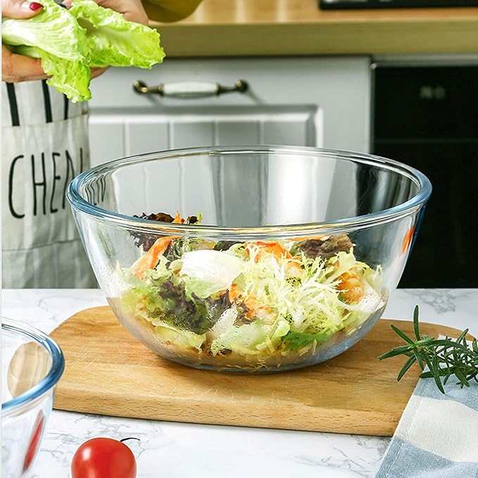 Homwin Glass Mixing Bowl Set of 3 - Image 5