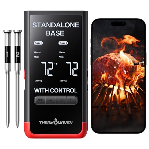 ThermoMaven Smart Bluetooth Wireless Meat Thermometer: Standalone Base by ThermoMaven