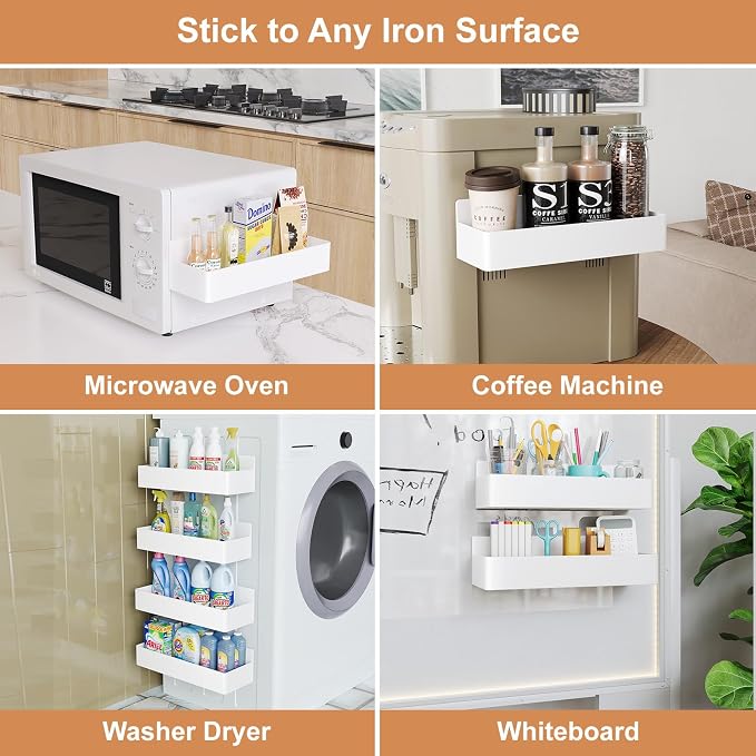 Mystozer Magnetic Spice Rack for Refrigerator, Kitchen Organizer and Storage - Image 5