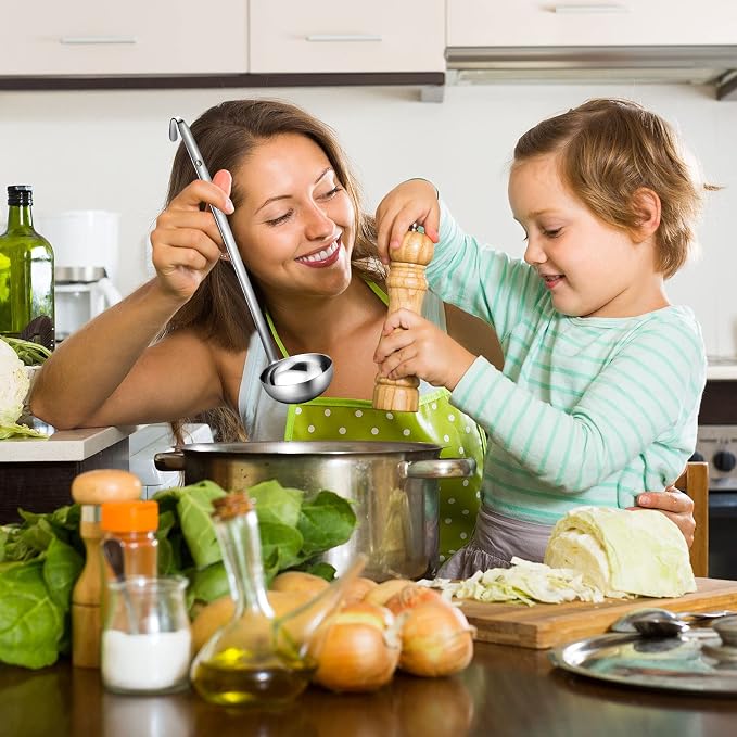 meekoo Stainless Steel Ladle Soup Handle Ladle - Image 7