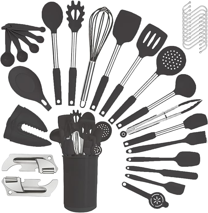 Silicone Kitchen Cooking Utensils Set - Image 6