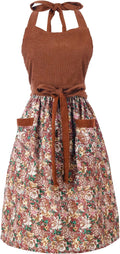 Cute Floral Aprons for Women by HYVOROS