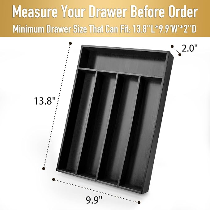 Besilord Bamboo Silverware Holder - Image 2