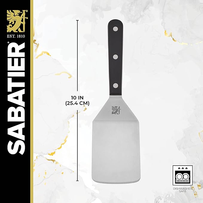 Sabatier Triple Rivet Stainless Steel Wide Turner - Image 2