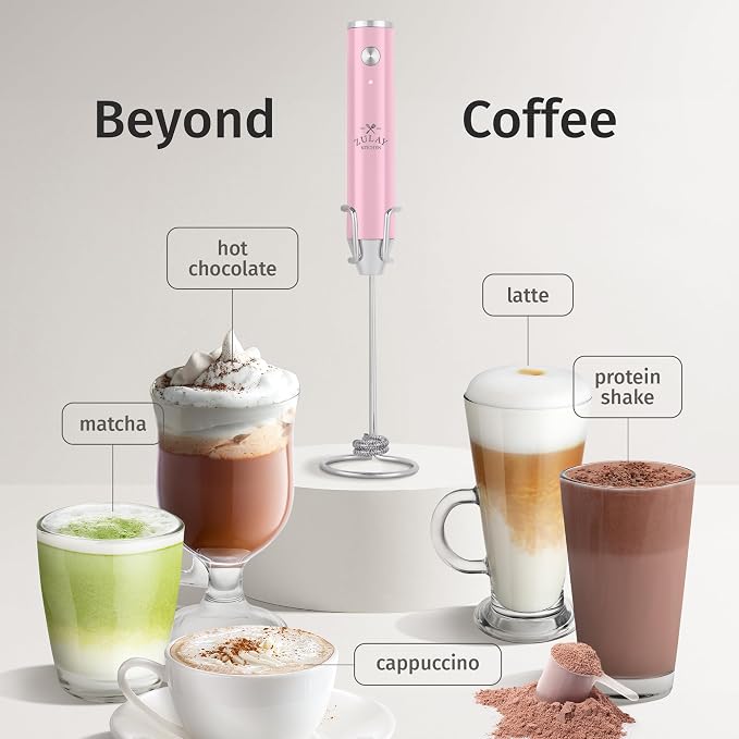 Zulay Kitchen Rechargeable Milk Frother Handheld Lux - Image 3