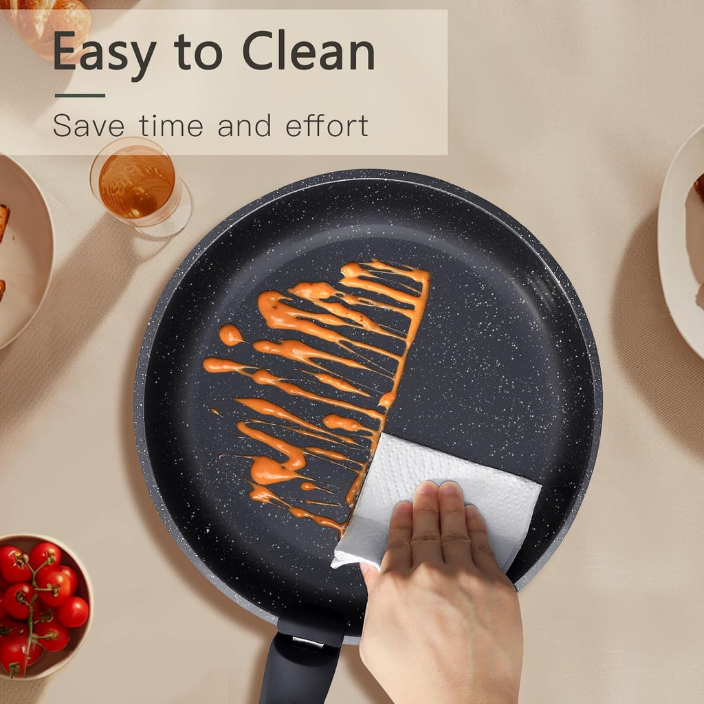 GiPP Ceramic Pots and Pans Nonstick Cookware Sets with Detachable