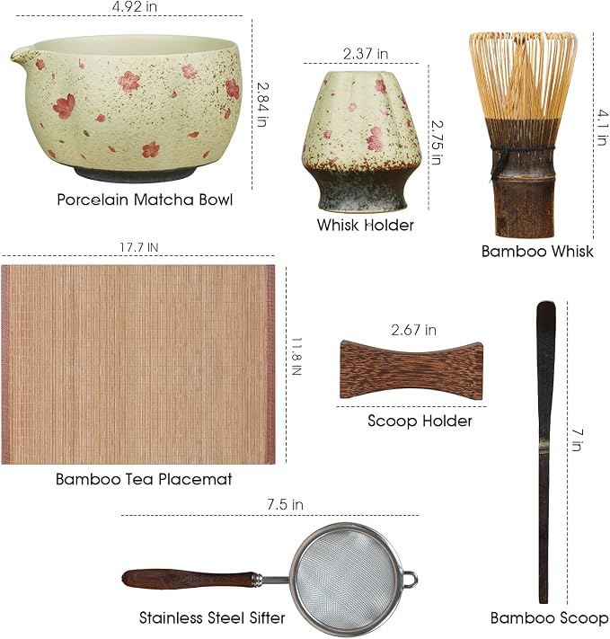 Matcha Whisk Set, 7-Piece Matcha Kit - Image 5
