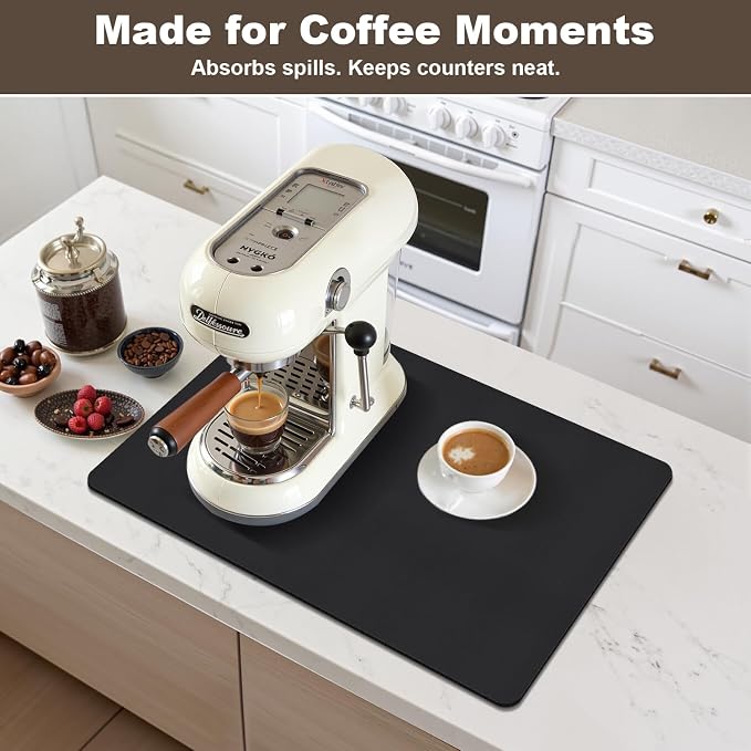 Coffee Mat, Absorbent Dish Drying Mat - Image 4