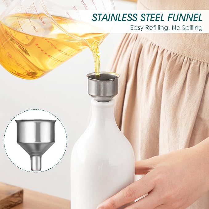 vancasso 20 Oz Ceramic Olive Oil Dispenser Bottle, Bottle Dispenser - Image 4