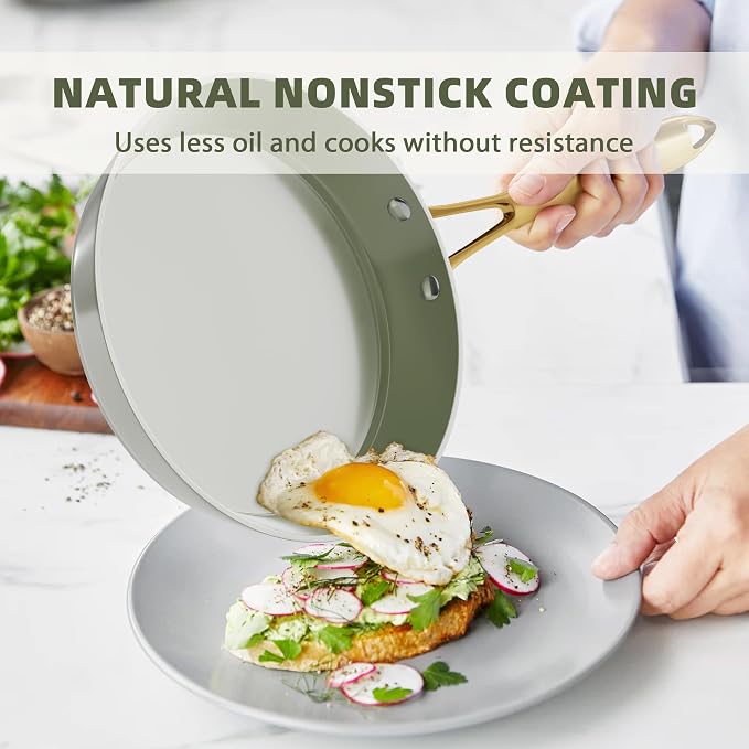 VONIKI Ceramic Cookware Set - Image 3