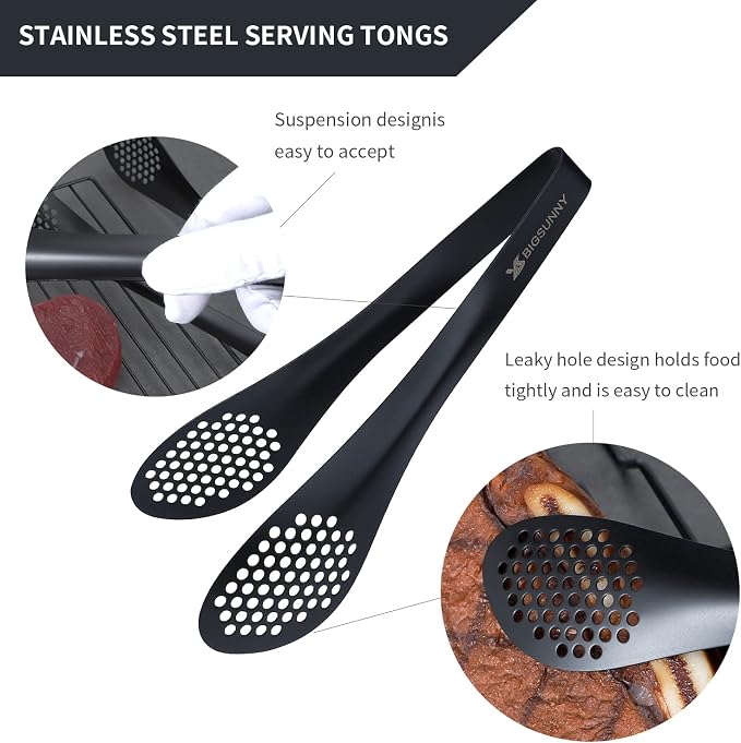 MSY BIGSUNNY Stainless Steel Buffet Tongs - Image 3