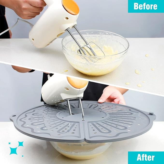 Silicone Splatter Screen For 10, 11 and 12 Inch Frying Pan, Foldable Splash - Image 4