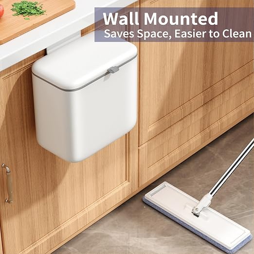 Compost Bin Kitchen for Countertop or Under Sink, 2.6 Gallon Hanging Small - Image 8