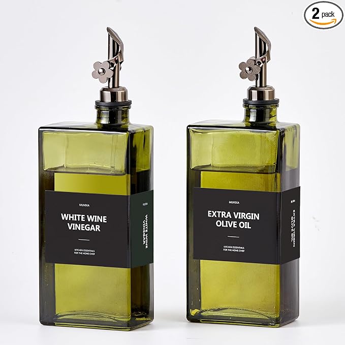 Olive Oil Dispenser Bottle for Kitchen, 16.9oz /500ml Cooking Vinegar Dispenser by Unknown