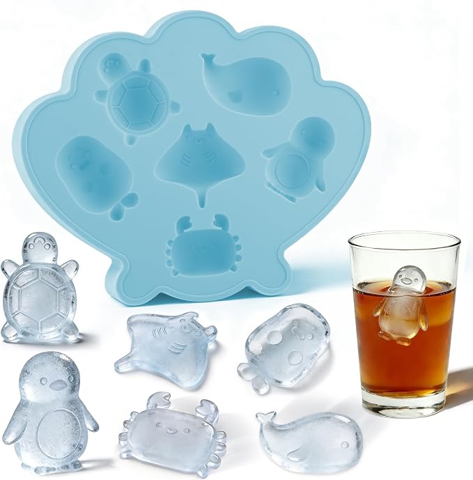 Fu Store Ice Cube Tray Shell Silicone Ice Cube Trays by FuStore