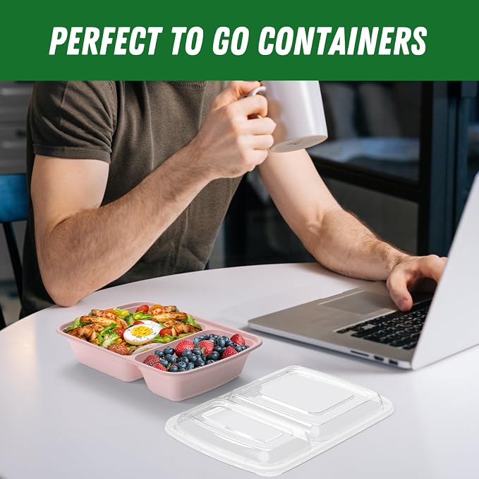 Dealusy 50 Pack 28 oz Meal Prep Containers Reusable - Image 7