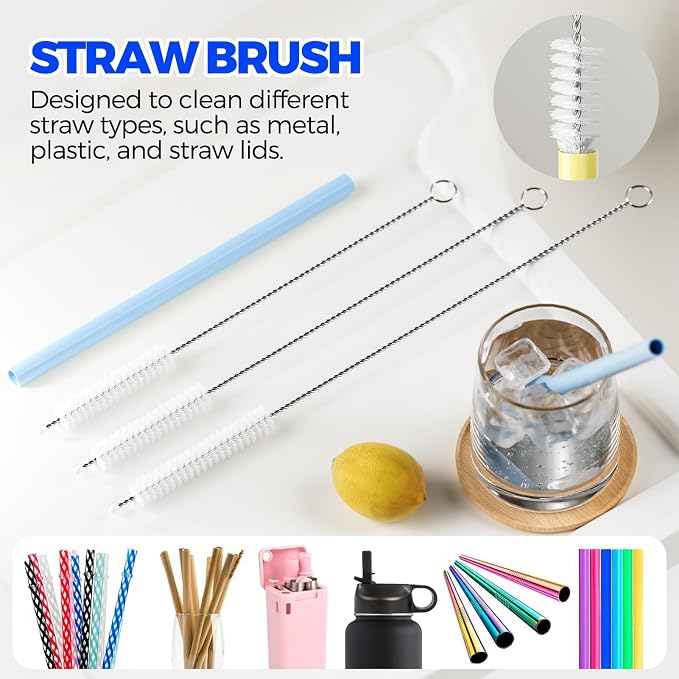 6 Pack Holikme 4 in 1 Cup Lid Cleaning Brush Set - Image 5