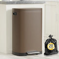 KdbK 13 Gallon Trash Can with Lid, 50L Fingerprint Proof Stainless Steel by Unknown
