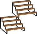YATINEY Spice Rack, 4 Tier Wooden Display Riser Stand, Kitchen Storage Organizer by Yatiney