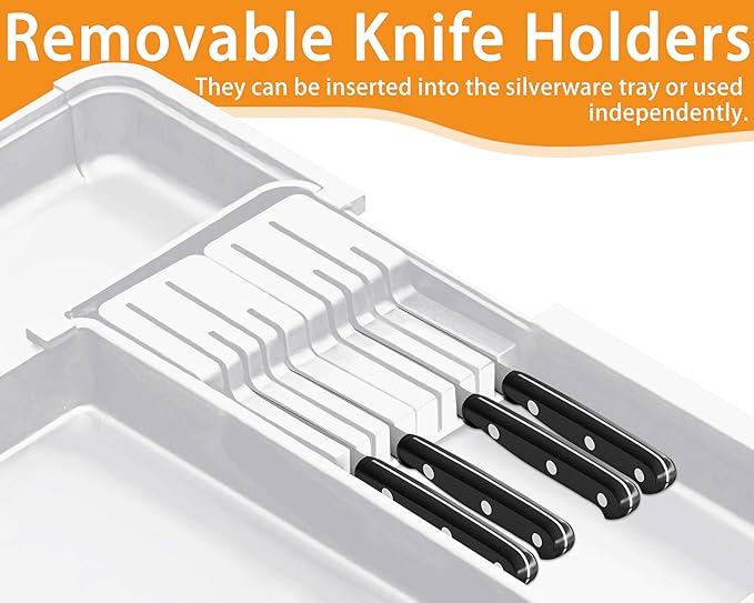 Homecor Kitchen Drawer Organizer Large Expandable Silverware Organizer - Image 5