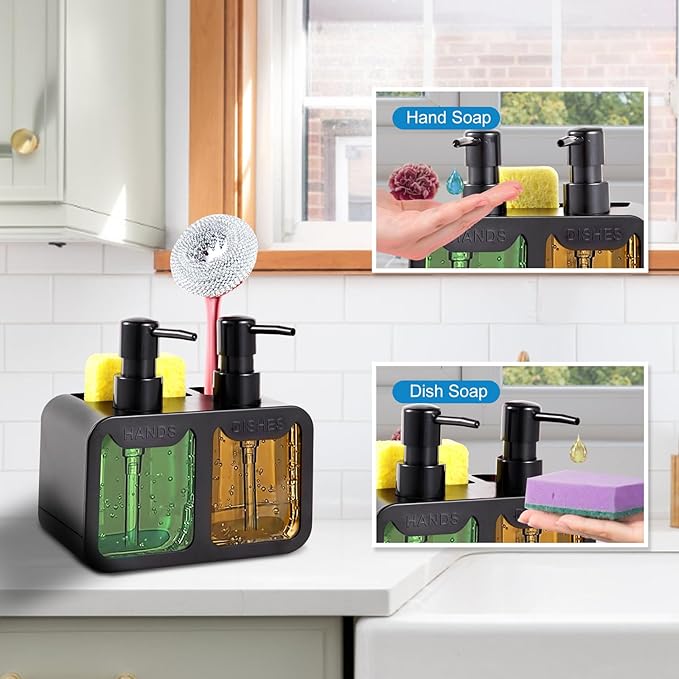 Kitchen Soap Dispenser Set, - Image 4