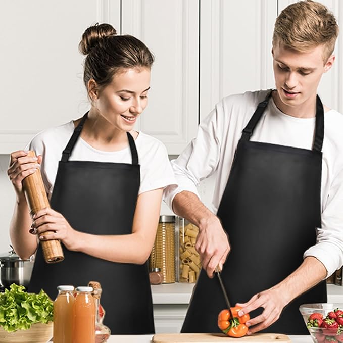 Gotega Waterproof Rubber Vinyl Apron Adjustable Dishwasher Apron - Image 6