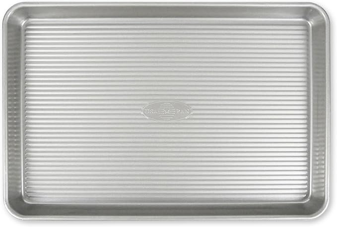 USA Pan Bakeware Nonstick Jelly Roll Baking Sheet Pan, Aluminized Steel by USAPan
