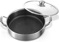 Toutrop Stainless Steel 7QT Saute Pan 14 Inch Deep Frying Pan by Toutrop