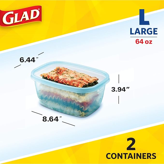 Glad GladWare FreezerWare Food Storage Containers - Image 6