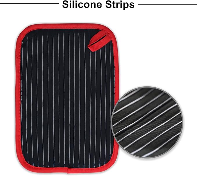 Hot Pads for Kitchen, Potholders for Kitchen Heat Resistant, Heavy Duty Pot - Image 6
