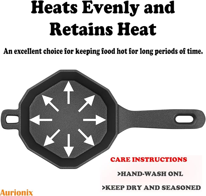 Small Cast Iron Sauce Pot with Lid – Pure Cast Iron Melting Pot - Image 9