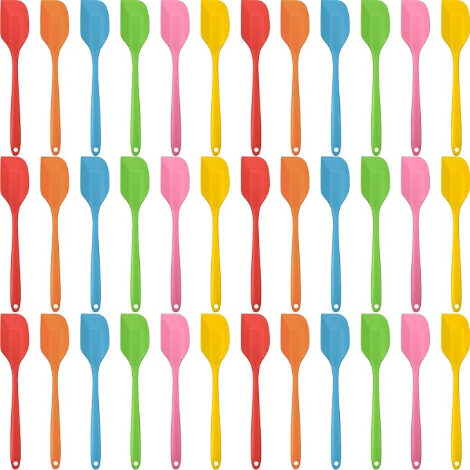 Irenare 36 Pcs Mini Silicone Spatulas Bulk 8.3 Inch Heat Resistant Scrapers by Irenare