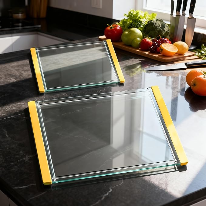 Tempered Glass Cutting Board Set by Glasscuisine