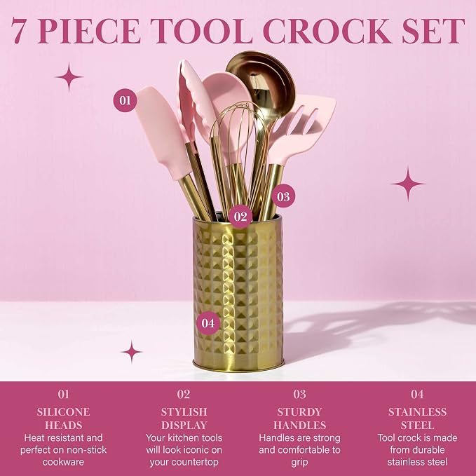 Paris Hilton Kitchen Set Tool Crock - Image 3