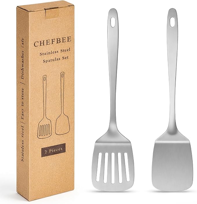 ChefBee 2PCS Metal Spatula Set by ChefBee