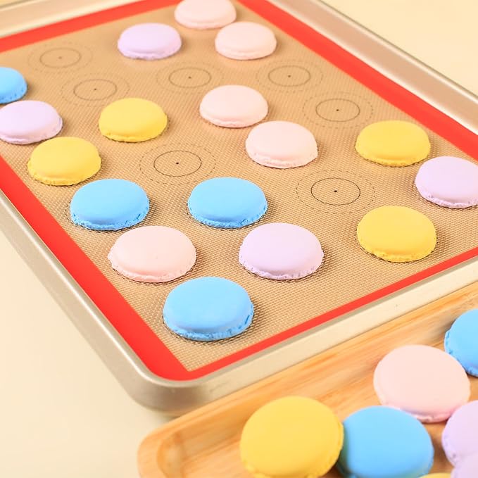AMYONE Macaron Silicone Baking Mat, Non-Stick Silicone Cookie Sheet Liners - Image 4