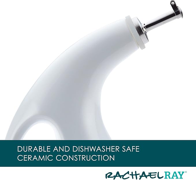 Rachael Ray Ceramic EVOO Oil and Vinegar Dispensing Bottle - Image 5