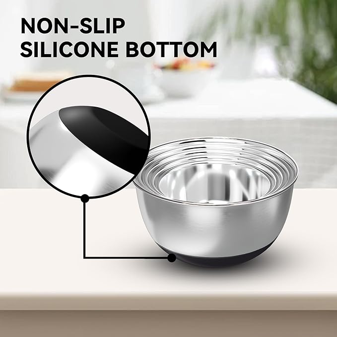 KITEISCAT Stainless Steel Mixing Bowls - Image 3